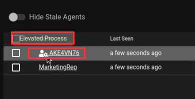 Starkiller UI - high integrity agent callback